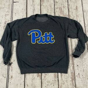 University of Pittsburgh Panthers NCAA College Gray Crewneck Sweatshirt